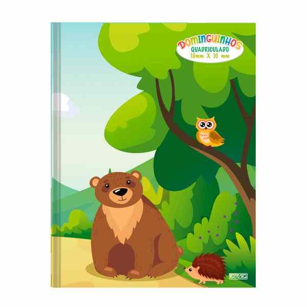 CADERNO QUADRICULADO 1X1CM DOMINGUINHOS BROCH